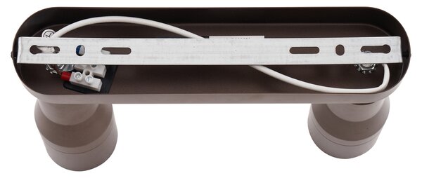 Okrogel stropni reflektor temno bronaste barve GU10 50 mm 2-lučni - Stanley
