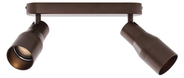 Okrogel stropni reflektor temno bronaste barve GU10 50 mm 2-lučni - Stanley