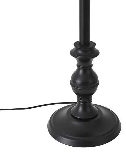 Stoječa svetilka s senčilom 45 cm črna z zlato notranjostjo - Classico
