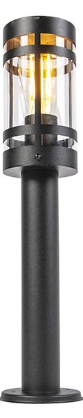 Sodobna zunanja svetilka črna 50 cm IP44 - Gleam