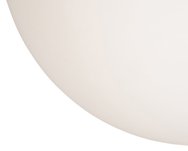 Pametna skandinavska viseča svetilka srebrna z opalnim steklom 50 cm vklj. WiFi A60 - Ball 50