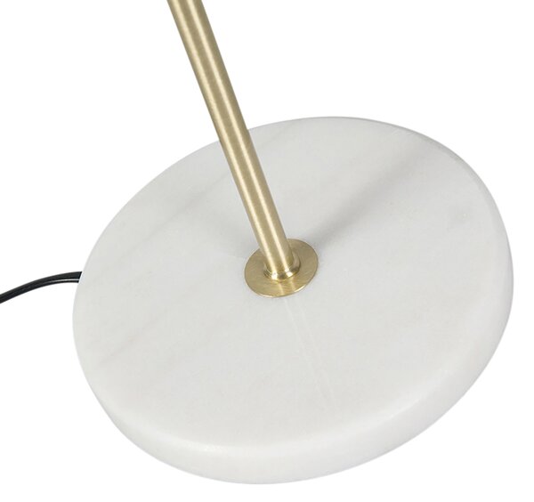 Namizna svetilka medenina z žametnim senčilom zelena 35cm - Kaso