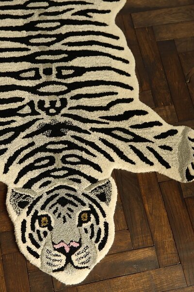 Doing Goods Volnena preproga Doing Goods Snowy Tiger 150 x 90 x 2 cm