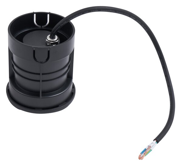 Komplet 6 modernih talnih reflektorjev črne barve GU10 50mm z 2-svetlobnim učinkom IP65 - Cellar