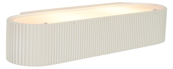 Skandinavska stenska svetilka bež UFO 2-luči - Plaster