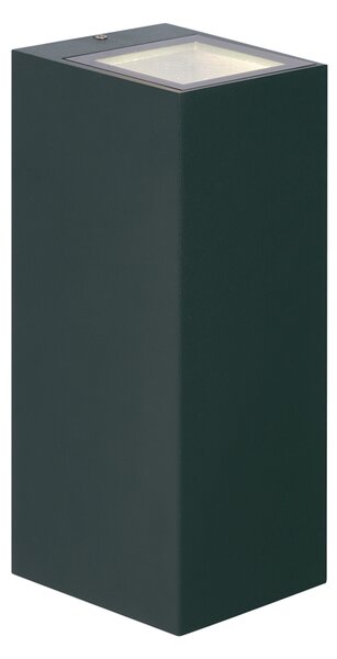 Moderna stenska svetilka temno zelena 2-žarnice GU10 70mm IP54 - Baleno