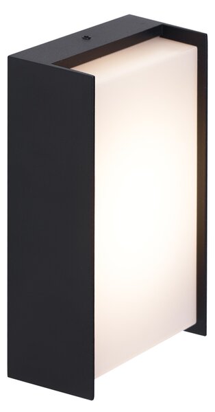 Moderna zunanja stenska svetilka črna vklj. LED IP65 - Packet