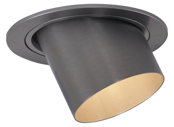 Moderni vgradni reflektor pištola GU10 50 mm okrogel nagibni - Installa