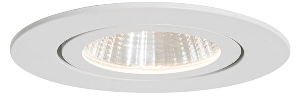 Vgradna reflektorska svetilka bela 6,8 cm vklj. LED 545 lm Zatemnilna IP65 - Gaius
