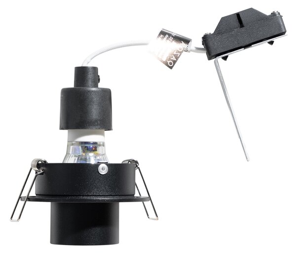 Komplet 6 vgradnih reflektorjev črne barve GU10 35 mm okrogli nagibni - Installa
