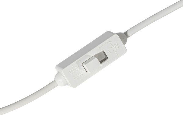 Komplet 6 vgradnih reflektorjev bel vklj. LED 3000K-5000K - Elias