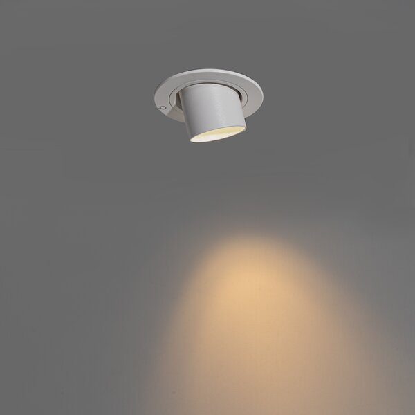Komplet 6 vgradnih reflektorjev bel GU10 35 mm okrogli nagibni - Installa