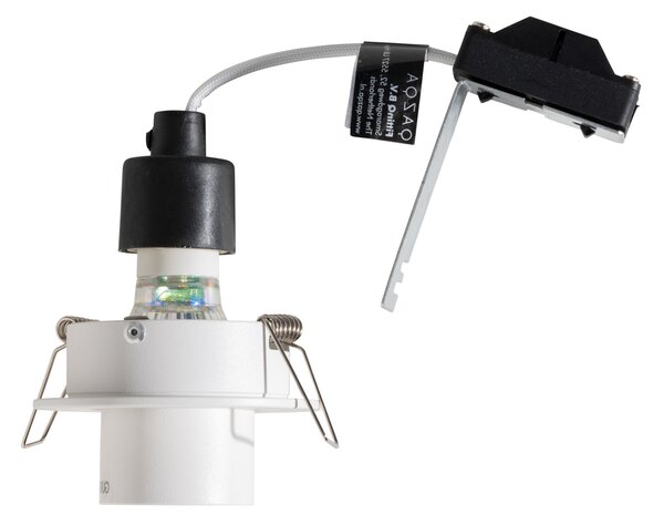 Komplet 6 vgradnih reflektorjev bel GU10 35 mm okrogli nagibni - Installa