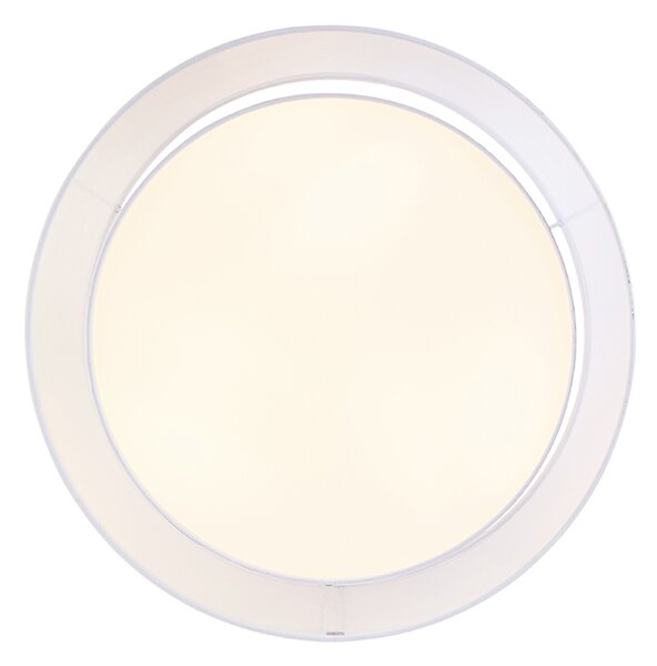 Sodobna stropna svetilka bela 50 cm 3-luč - Drum Duo