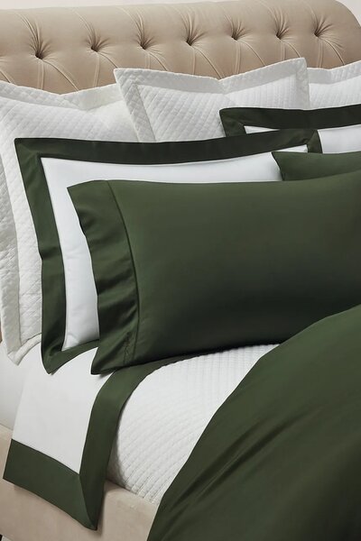 Ralph Lauren Bombažna prevleka za odejo RL624 Dark Green 200 x 200 cm