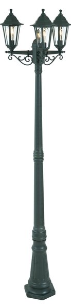 Klasična zunanja svetilka temno zelena 217 cm 3-luči IP44 - New Haven