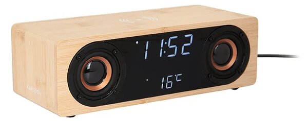 Karlsson Budilka z brezžičnim polnilcem in zvočnikom Karlsson Bluetooth Classic BT speaker Radio