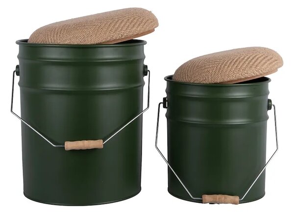 Leitmotiv Stolček s prostorom za shranjevanje Leitmotiv Buckets 39 x 31 cm 2-pack