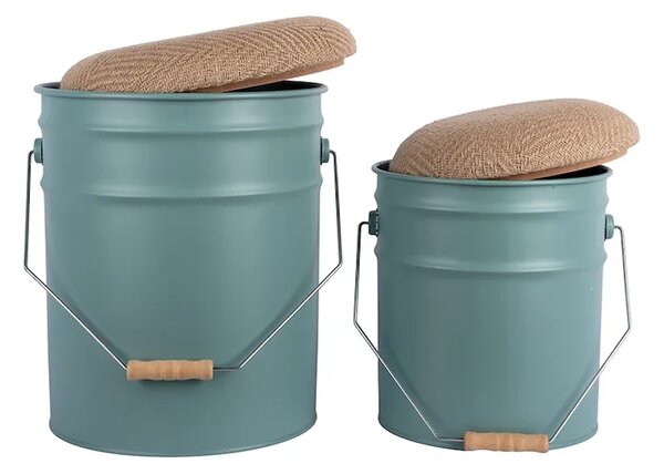 Leitmotiv Stolček s prostorom za shranjevanje Leitmotiv Buckets 39 x 31 cm 2-pack