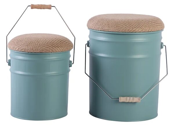 Leitmotiv Stolček s prostorom za shranjevanje Leitmotiv Buckets 39 x 31 cm 2-pack