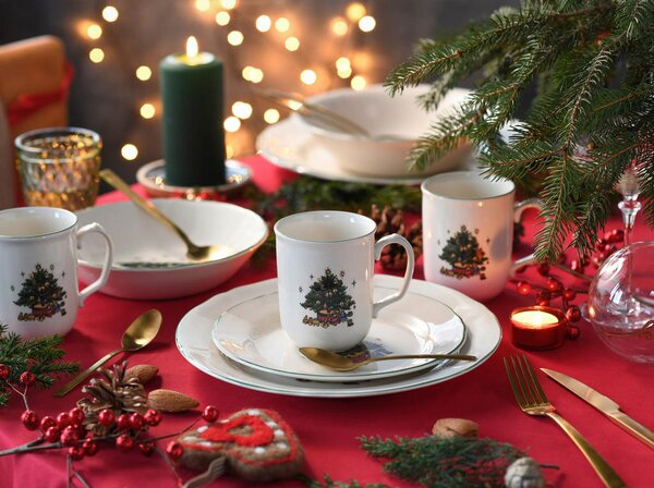 KOMBINIRANI SERVIS Tannenbaum bunt