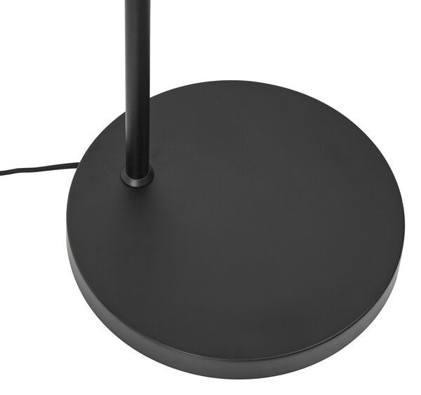 Retro stoječa svetilka črna z zelenim steklom - Denise