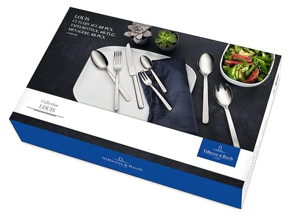 Villeroy & Boch Komplet jedilnega pribora za 12 oseb Villeroy & Boch Mademoiselle 68 elementów