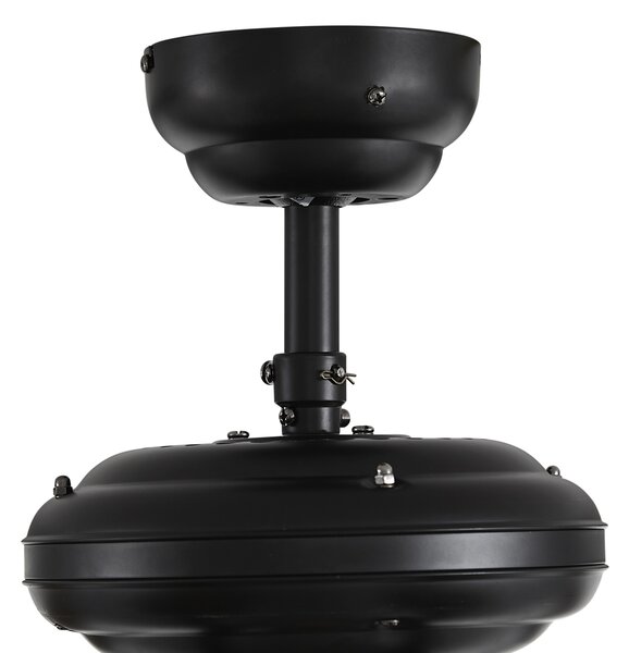 Stropni ventilator črn 107,5 cm s potegom - Mistral Busa