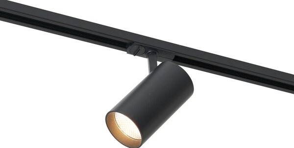 Sodobni reflektor črn za 1-fazni sistem tirnic vklj. LED - Iconic Mark