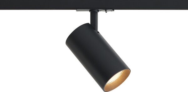 Sodobni reflektor črn za 1-fazni sistem tirnic vklj. LED - Iconic Mark