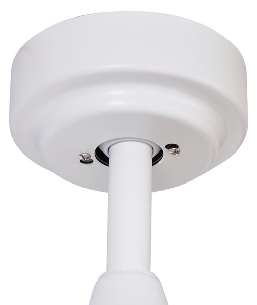 Stropni ventilator bel z lesenim potiskom 132 cm vklj. LED zatemnitev z daljinskim upravljalnikom - Joly