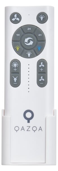 Stropni ventilator črn z lesnim potiskom 132 cm vklj. LED z možnostjo zatemnitve z daljinskim upravljalnikom - Joly