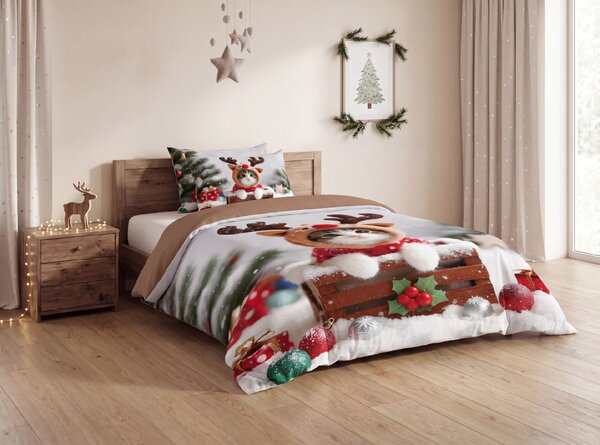 3D posteljnina iz mikrovlaken RUDOLPH KITTEN barvna Dimenzije posteljnine: 2 ks 70 x 90 cm | 140 x 200 cm