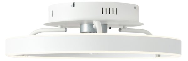 Stropni ventilator bel 50 cm vklj. LED z možnostjo zatemnitve z daljinskim upravljalnikom - Maddy