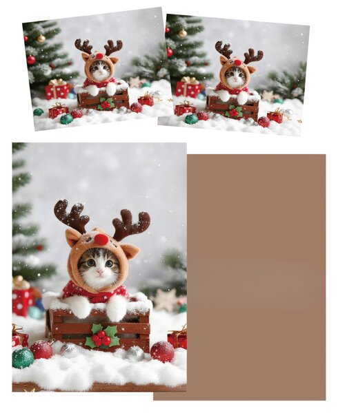 3D posteljnina iz mikrovlaken RUDOLPH KITTEN barvna Dimenzije posteljnine: 2 ks 70 x 90 cm | 140 x 200 cm