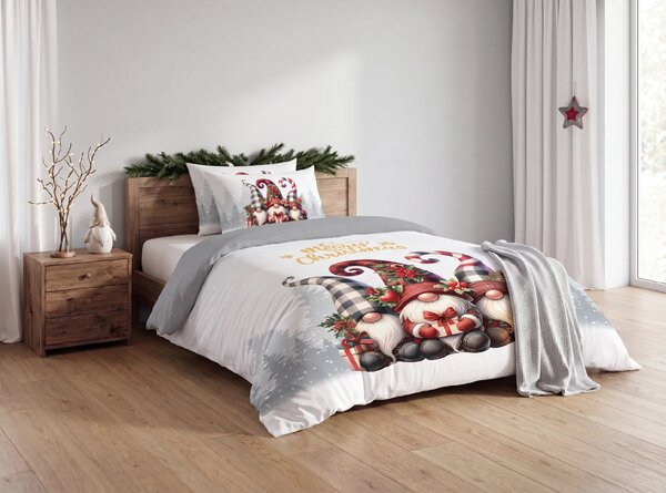 3D posteljnina iz mikrovlaken TRIO GNOMES barvna Dimenzije posteljnine: 2 ks 70 x 90 cm | 140 x 200 cm