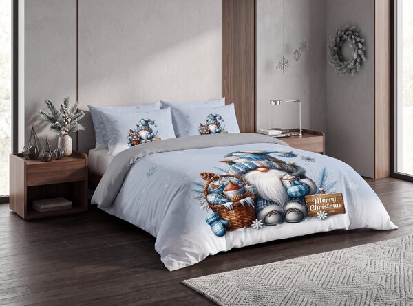 3D posteljnina iz mikrovlaken FROSTY GNOME barvna Dimenzije posteljnine: 2 ks 70 x 90 cm | 140 x 200 cm