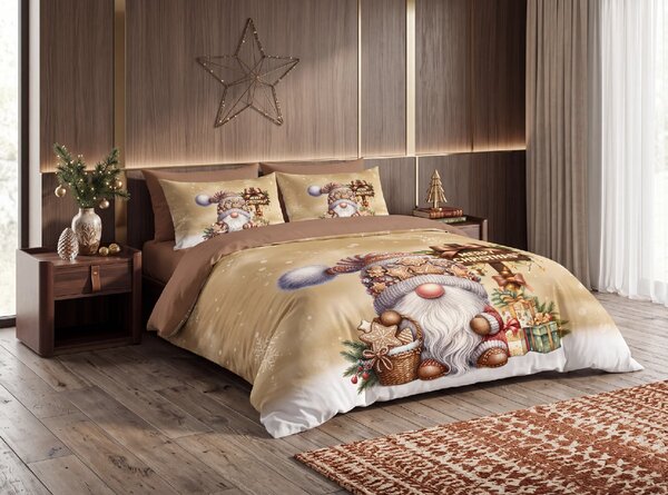 3D posteljnina iz mikrovlaken GINGER PALČEK rjava Dimenzije posteljnine: 2 ks 70 x 90 cm | 140 x 200 cm