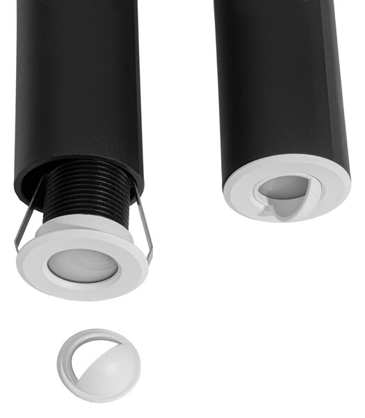 Komplet 5 modernih vgradnih reflektorjev bel vklj. LED IP67 - Linsey