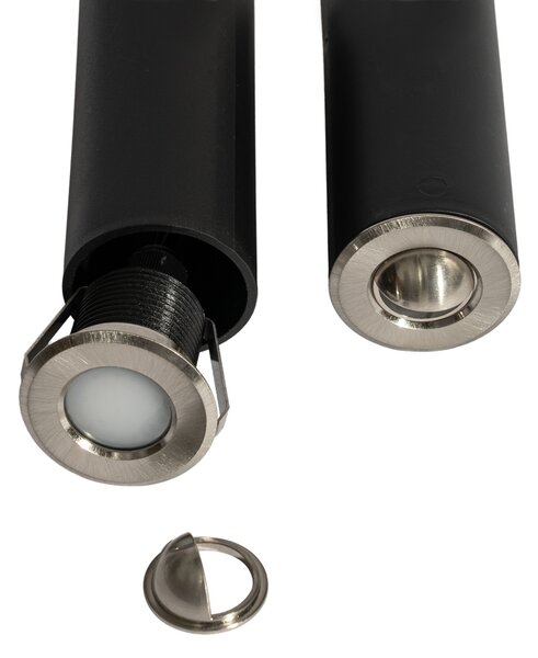 Komplet 5 modernih vgradnih reflektorjev aluminij vklj. LED IP67 - Linsey