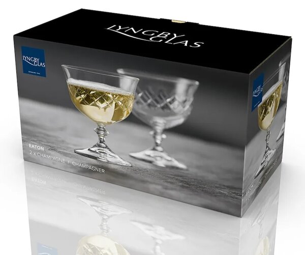 Lyngby Glas Komplet kozarcev za šampanjec Lyngby Glas Eaton 280 ml 2-pack