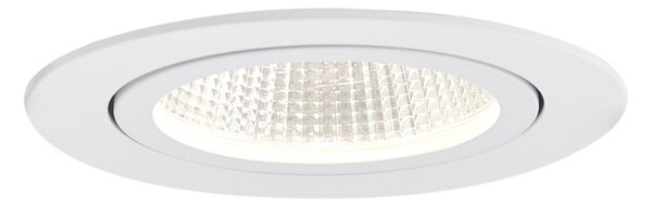 Komplet 6 vgradnih reflektorjev belih 9,5 cm vklj. LED 1300 lm možnost zatemnitve IP65 - Gaius