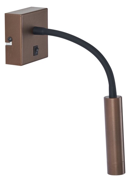 Moderna bronasta stenska svetilka z USB-C priključkom - Gosna