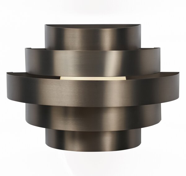 Moderna stenska svetilka gunmetal vklj. LED s 3-stopenjskim zatemnjevanjem - Lines