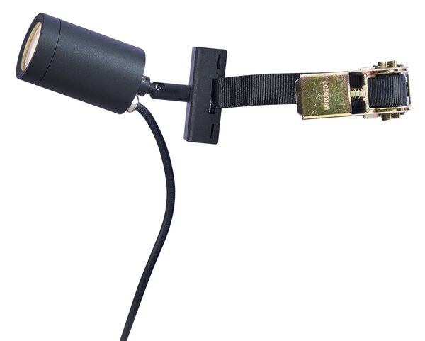 Zunanji reflektor črn za drevo GU10 50 mm vrtljiv in nagiben IP65 - Solo