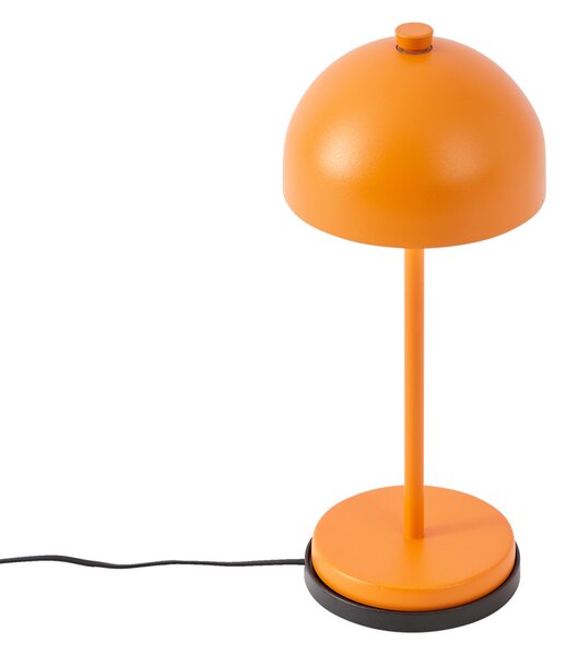 Namizna svetilka oranžna vklj. LED IP54 polnilna s polnilno postajo - Squirrel