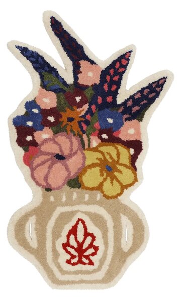 Bongusta Volnena preproga Bongusta Flower Vase 55 x 75 cm