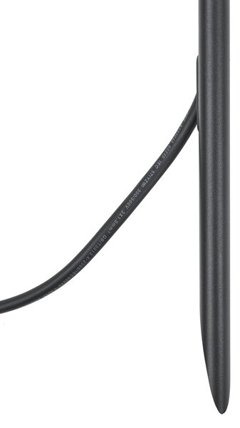 Vrtni reflektor s konico črn 40 cm vklj. LED nastavljiv IP65 vklj. kabel in vtič - Carl