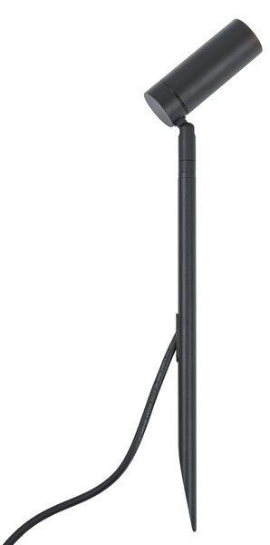 Vrtni reflektor s konico črn 40 cm vklj. LED nastavljiv IP65 vklj. kabel in vtič - Carl