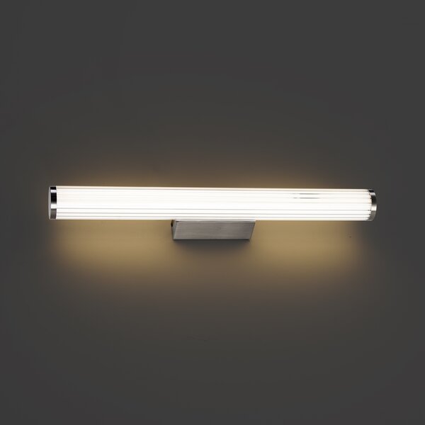 Retro stenska svetilka Gunmetal 60,4 cm vklj. LED IP44 - Coco